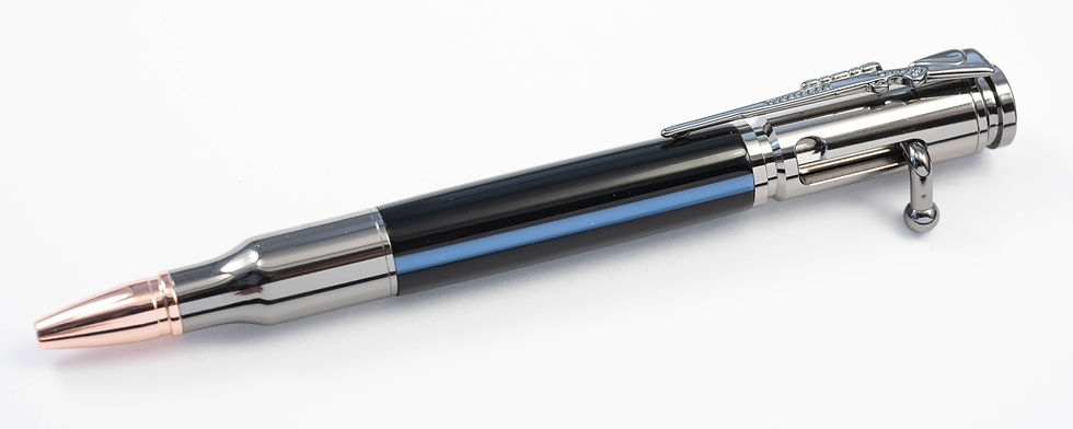 Thumbnail: 30 Caliber Bolt Action Thin Blue Line Rifle Pen