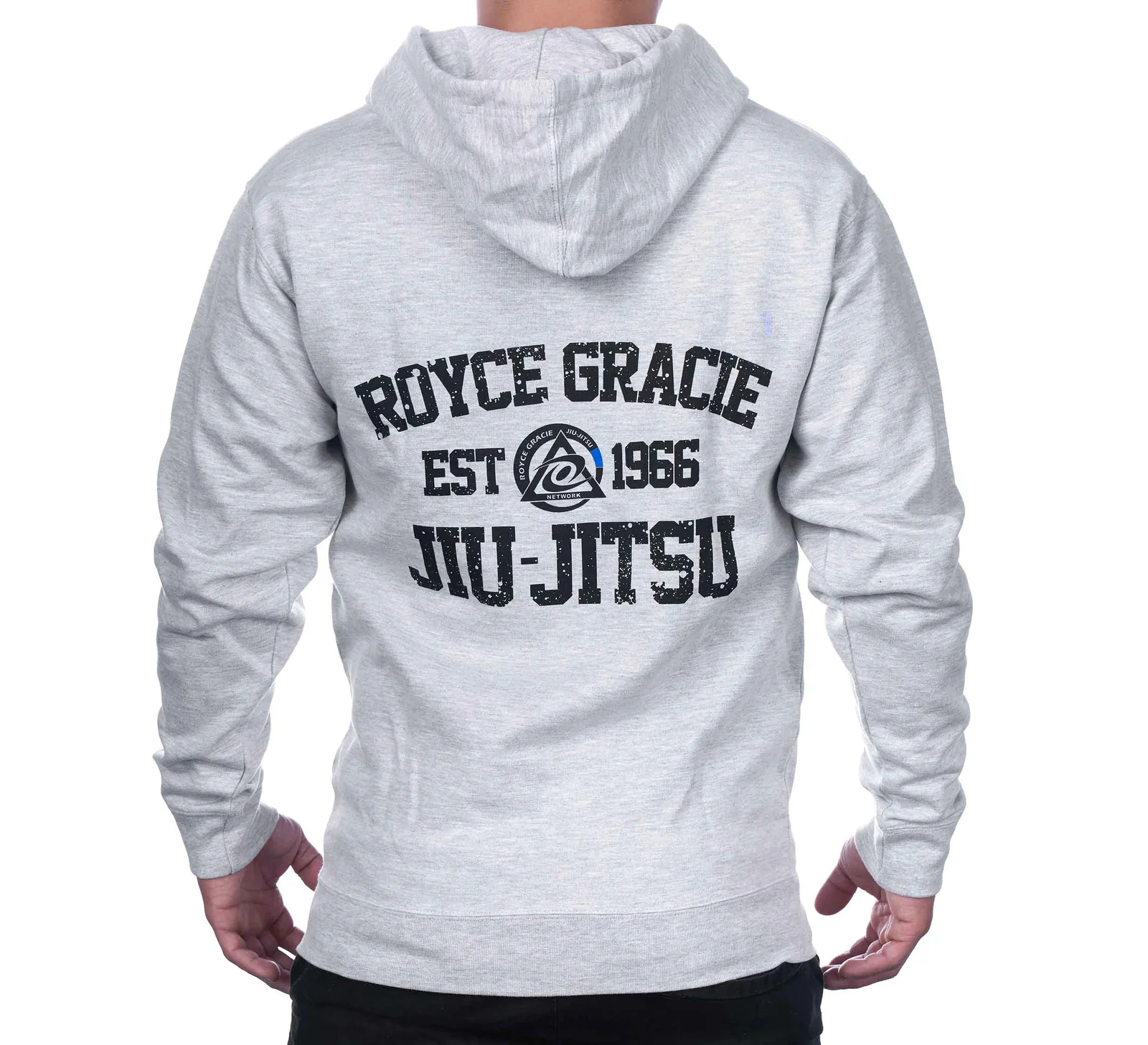 Royce Gracie Grey Zip Up Hoodie ホイス・グレイシー東京Memberアプリ