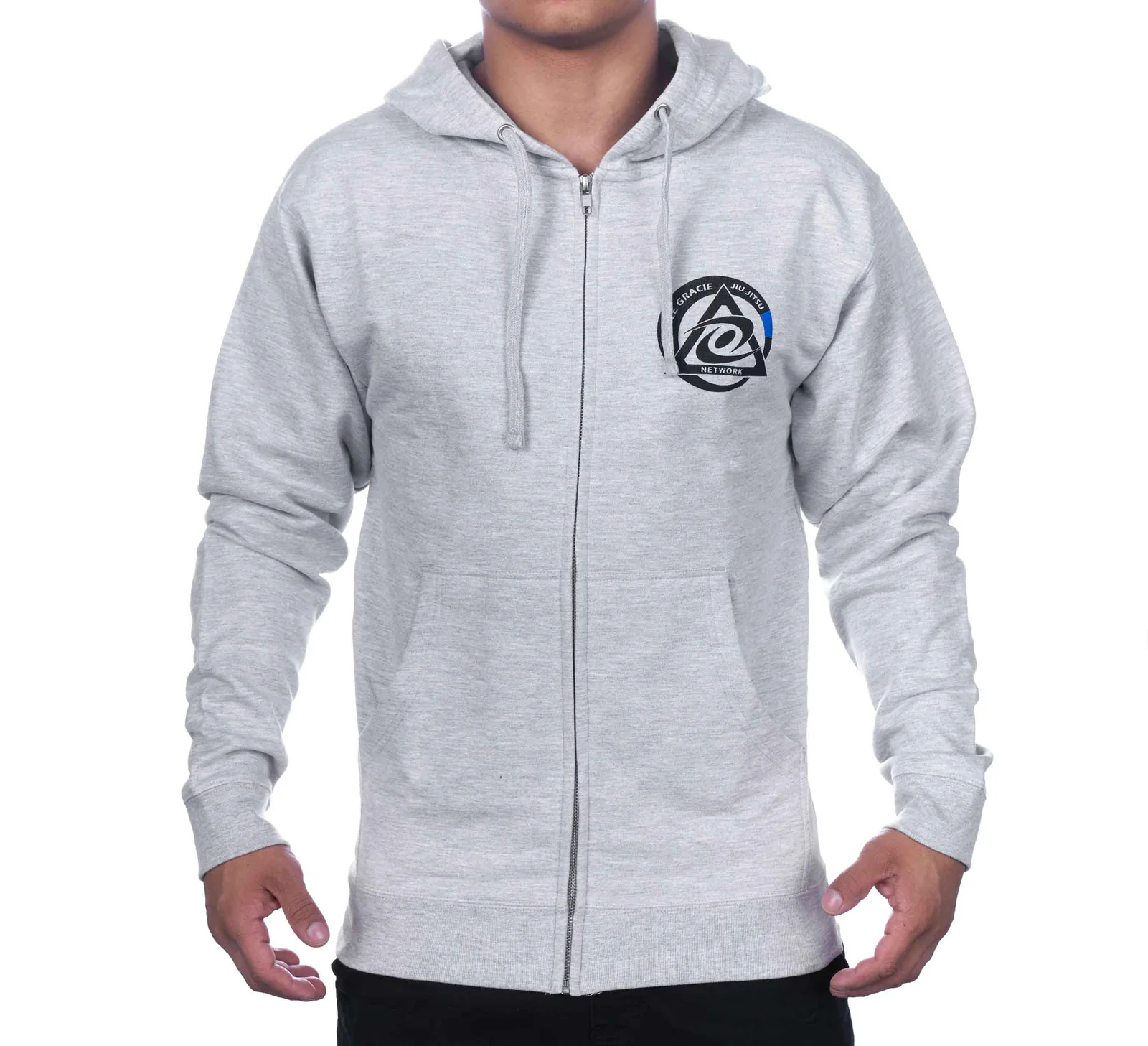 Royce Gracie Grey Zip Up Hoodie ホイス・グレイシー東京Memberアプリ