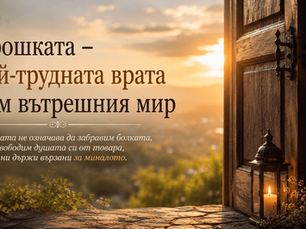 ПРОШКАТА - НАЙ-ТРУДНАТА ВРАТА КЪМ ВЪТРЕШНИЯ МИР