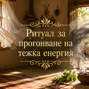РИТУАЛ ЗА ПРОГОНВАНЕ НА ТЕЖКА ЕНЕРГИЯ