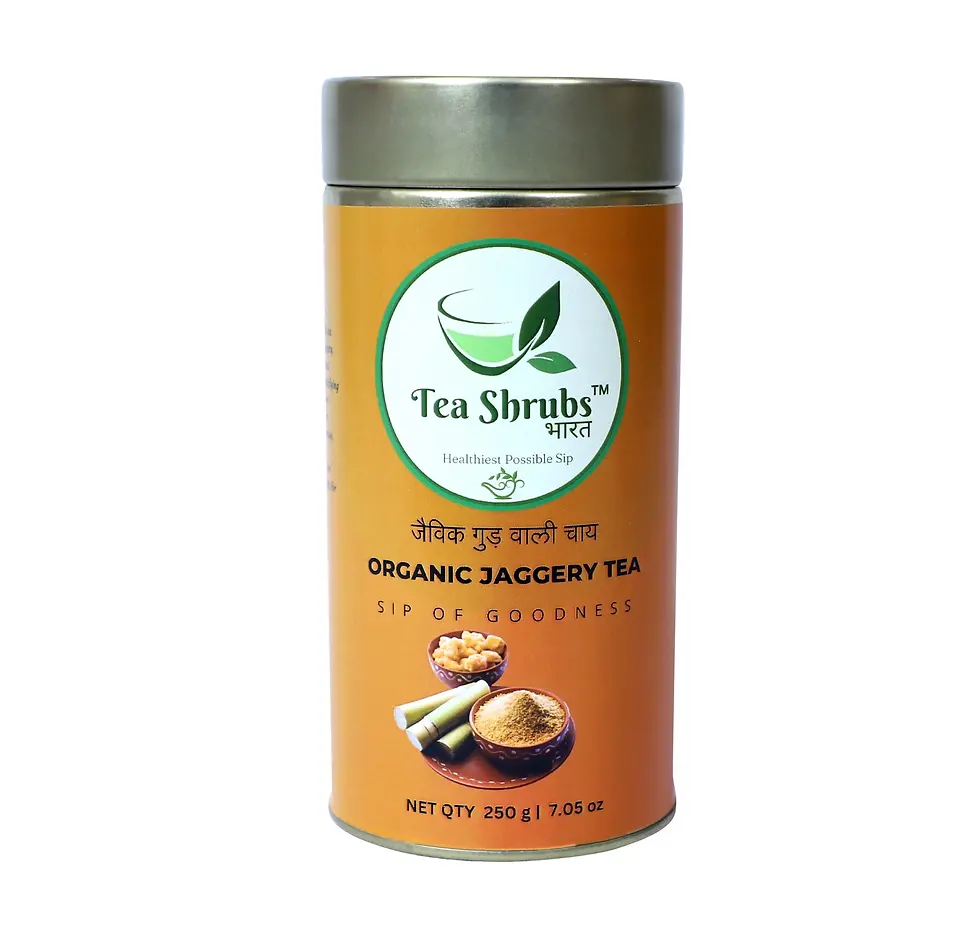 Tea shrubs bharat Organic Jaggery Tea