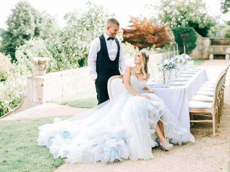 Bride and Groom at wedding breakfast table
