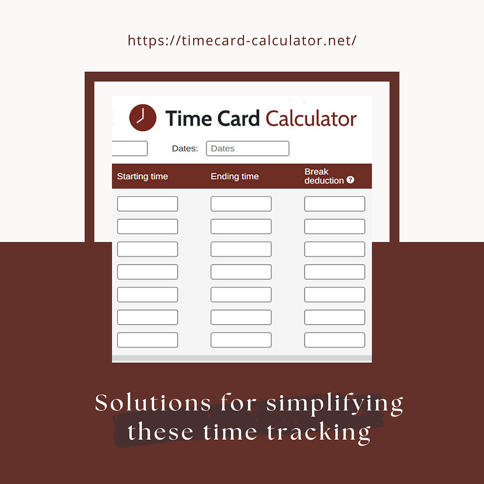 Creating Accurate Weekly Time Reports with Our Free Time Card Calculator