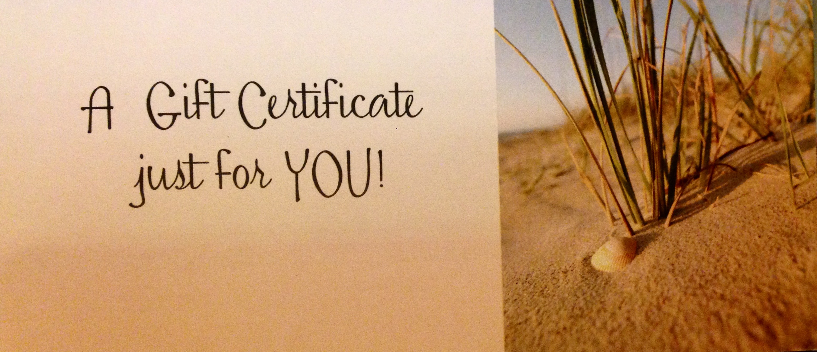 Gift Certificate Front
