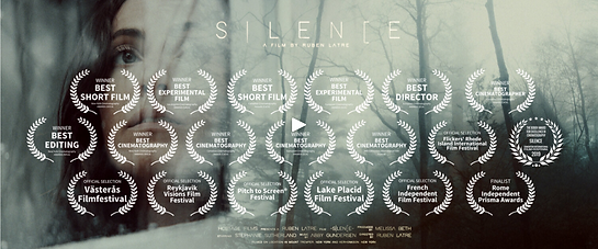 SILENCE shot film by Ruben Latre, actress Stephanie Sutherland