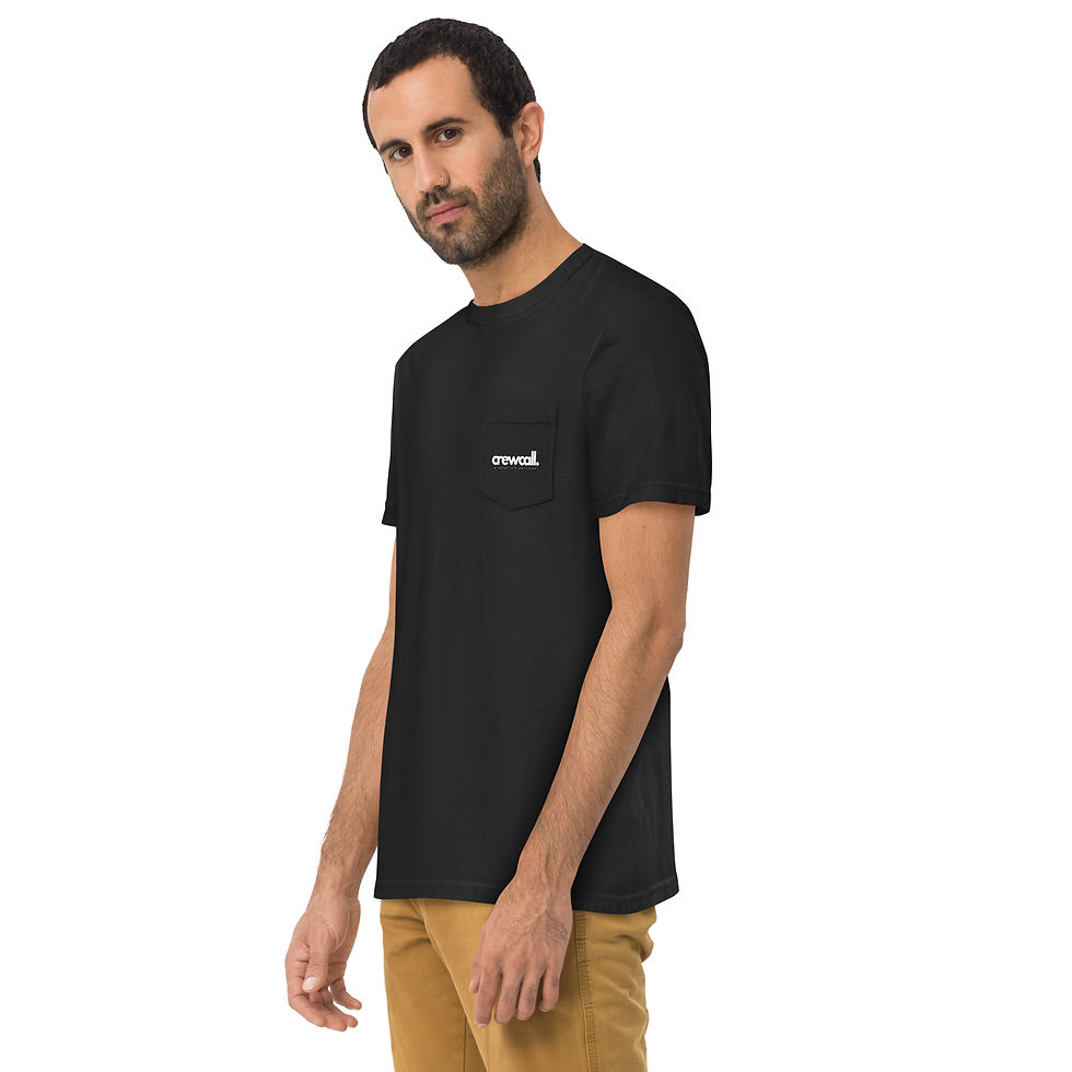 Unisex garment-dyed pocket t-shirt
