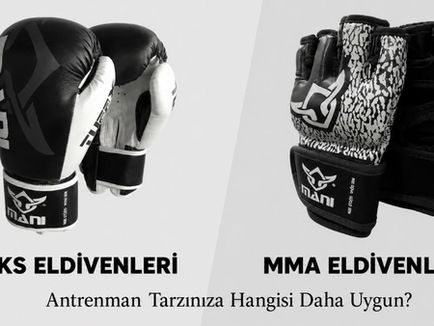 MMA eldiveni ve boks eldiveni yan yana karşılaştırma görseli - Dövüş Rehberim