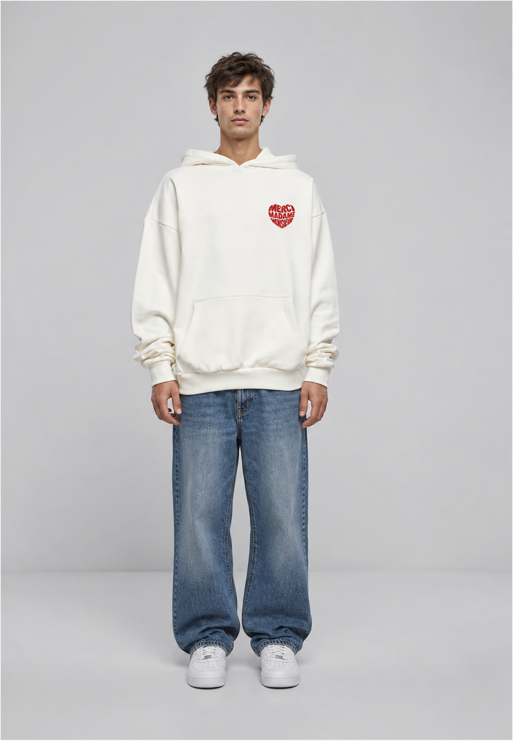 Sweat à capuche lourd oversize