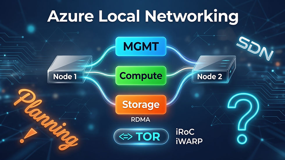 Azure Local Networking: The Decisions That Actually Determine Whether Your Cluster Survives Failover