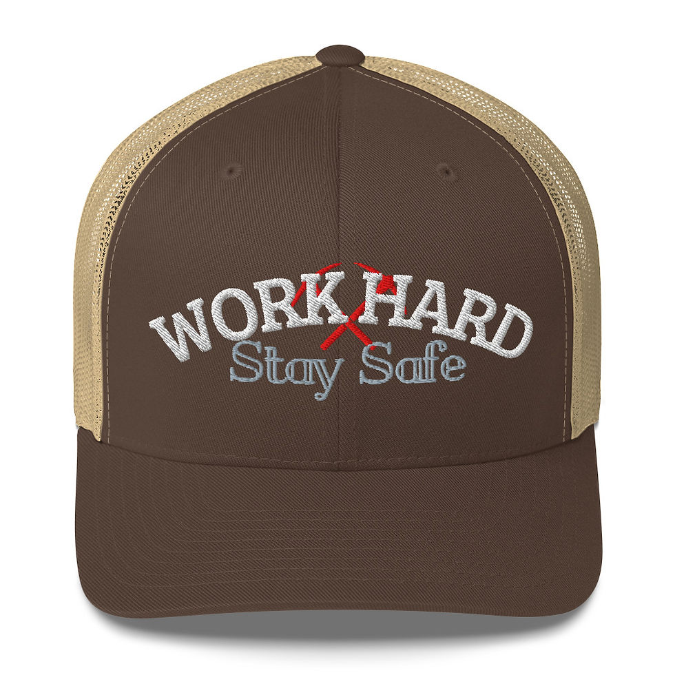 Thumbnail: WORK HARD STAY SAFE Trucker Cap