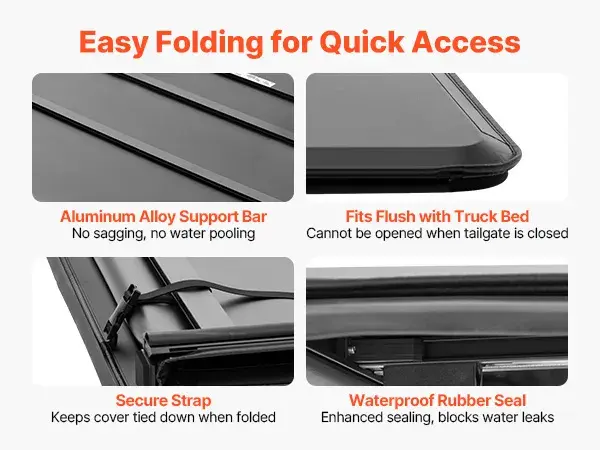 Miniature : VEVOR Couvre-Tonneau Souple pour Dodge Ram 1500 2019-2024