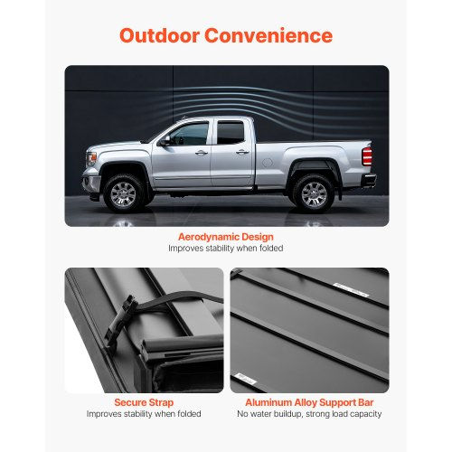 Miniature : VEVOR Couvre-Tonneau Souple pour Dodge Ram 1500 2019-2024