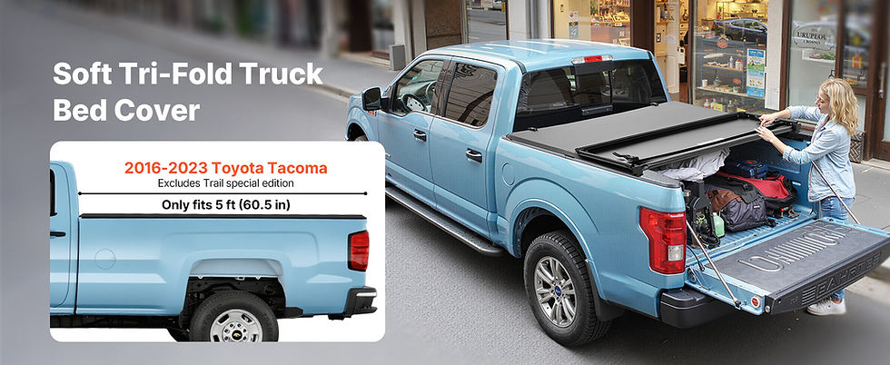 Miniature : Couvre benne Souple VEVOR, Toyota Tacoma 2016-2023 5 Pieds
