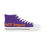 Thumbnail: High Top Sneakers with Bold Purple Design - Perfect for Casual Wear