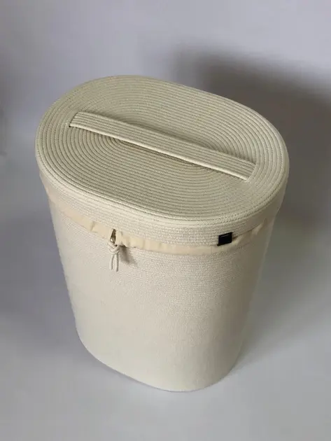 Прев'ю: Кошик з кришкою, 35х45х55 см, айворі