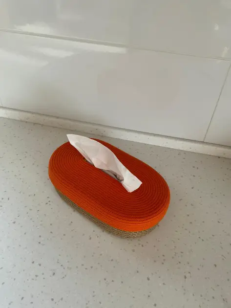 Прев'ю: Серветниця, 28х16х8 см, джут + помаранчевий