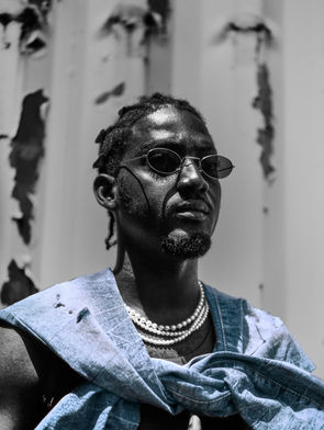 photograph of jamaican model Malik Mitchell, taken by Maurice 'Jiggz' Hibbert.