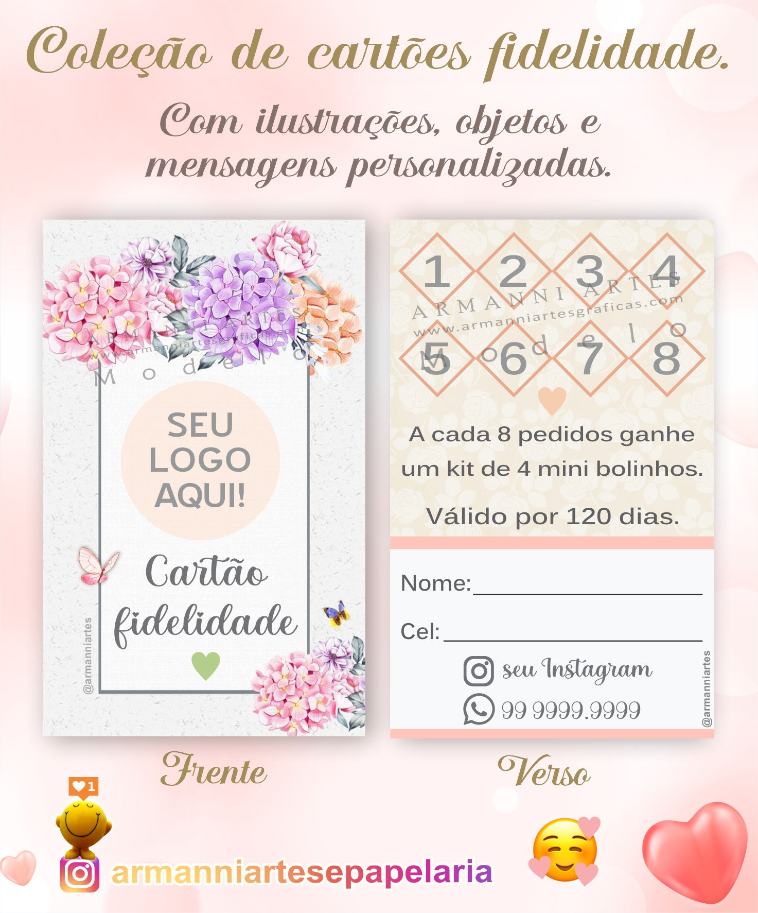 Cartão | Tag -  fidelidade - modelo 001