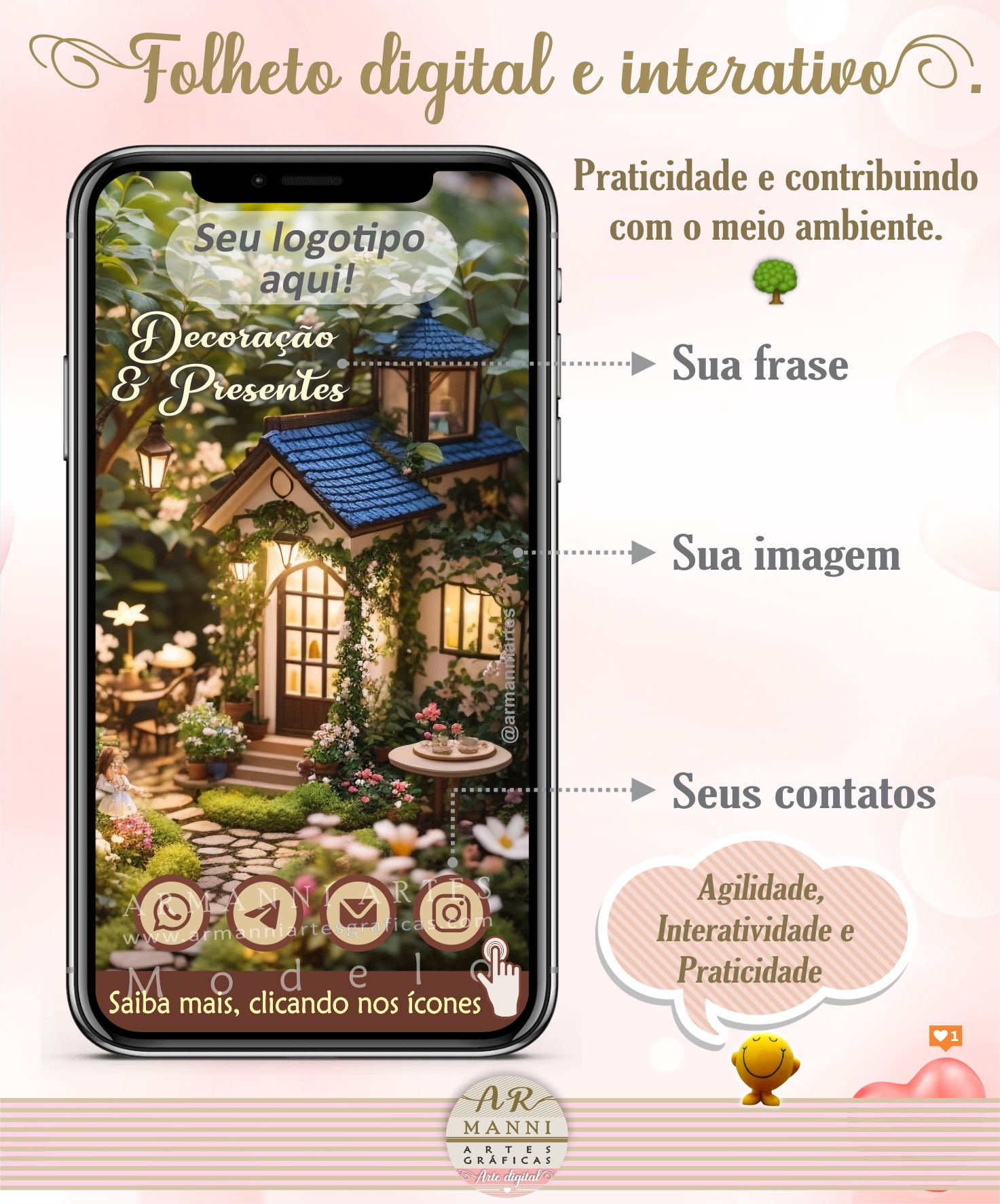 Folheto digital e interativo - modelo 029