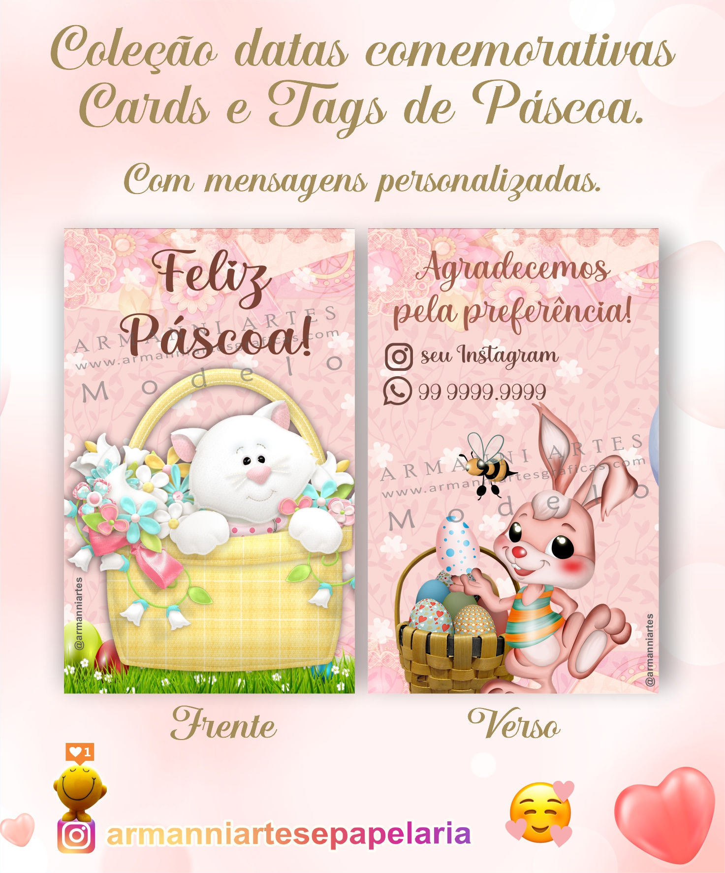 Tag | cartão - coleção Páscoa - modelo 003