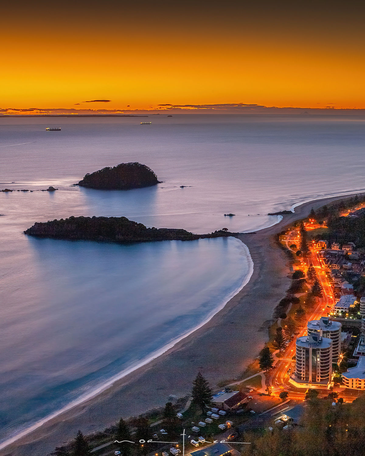 DIGITAL DOWNLOAD: View from Mauao, Mount Maunganui, New Zealand.
