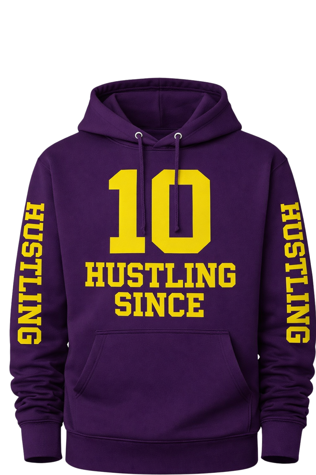 HUSTLING SINCE 10 Hoodie Purple