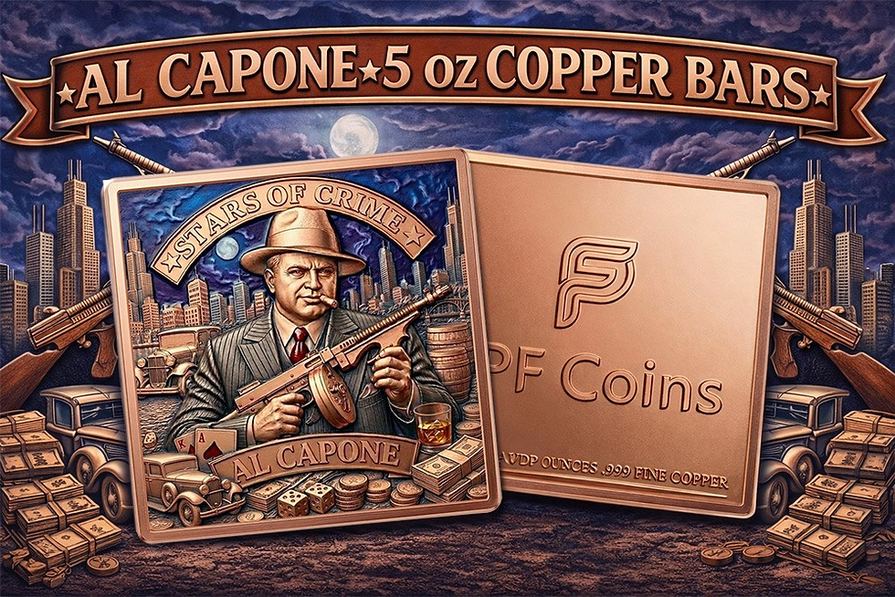 Thumbnail: 2026 Stars of Crime – Al Capone 5 oz Copper Bar