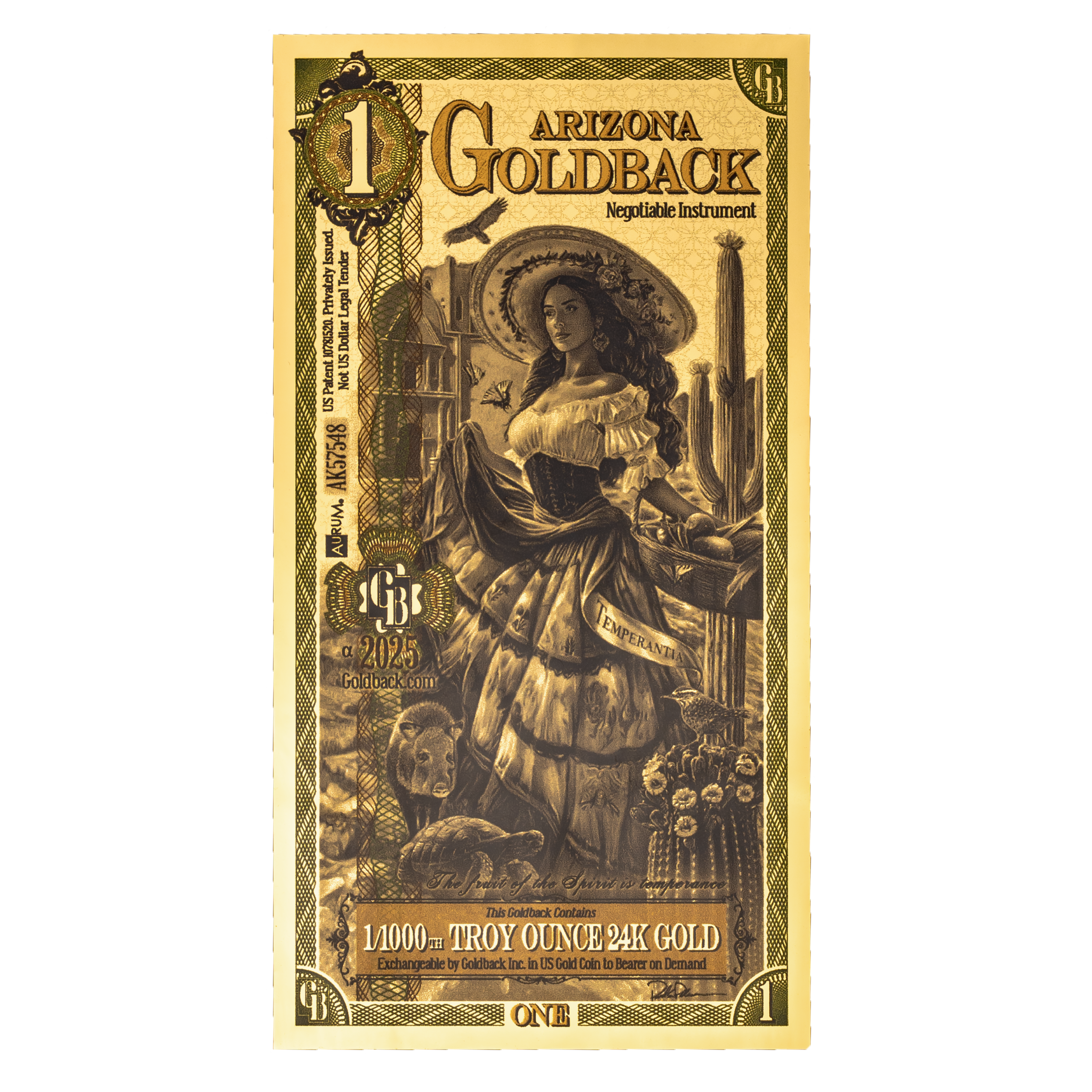 Arizona 1 Goldback - Alpha Series