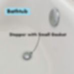 Thumbnail: DrainFunnel Chrome Bathtub Stopper, For 1.3"-1.7" Drains, Includes 1 Stopper and