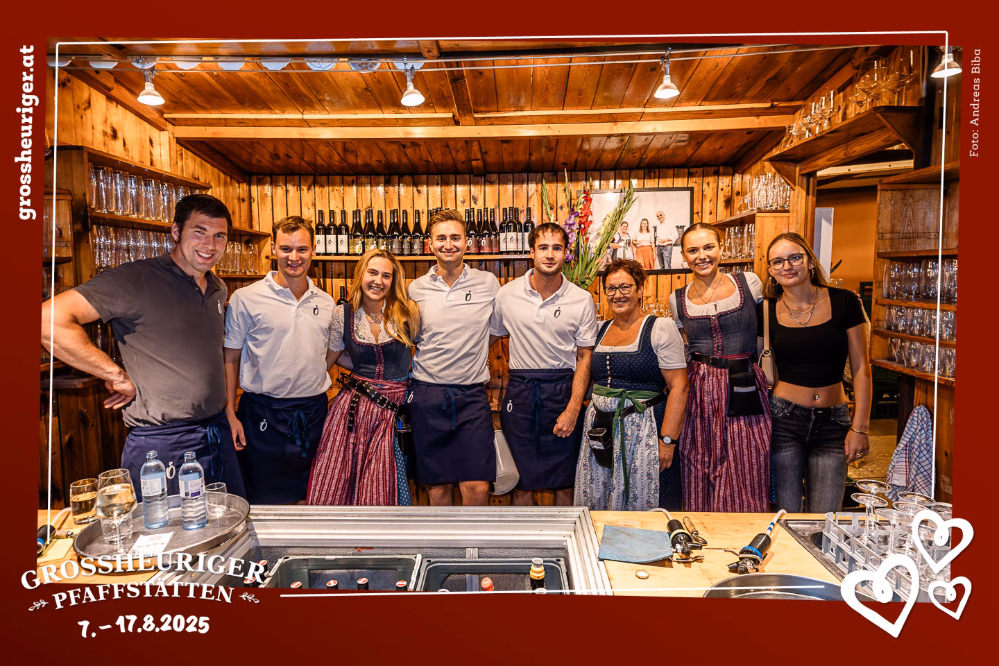 Team vom Weingut Österreicher beim Grossheurigen Pfaffstätten 