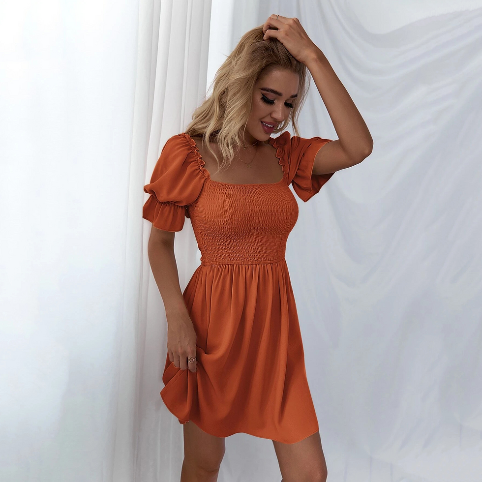 Thumbnail: Women's Square Neck A-Line Dress