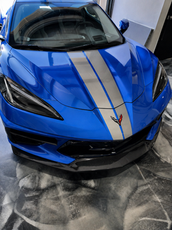 C8 Corvette in for custom ECU tuning and complete Exo Performance package upgrades.