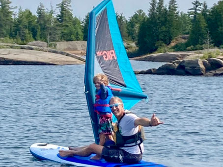 5-year-old Timo’s First Windsurf Lesson