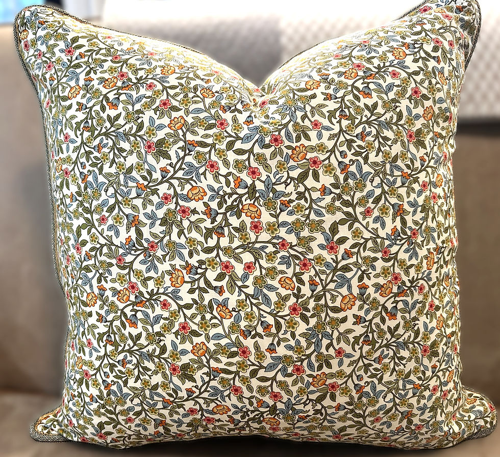 Add a charming layer of pattern with this Multi Floral Mini Print Cotton Throw Pillow Cover that's perfect for mixing into bo