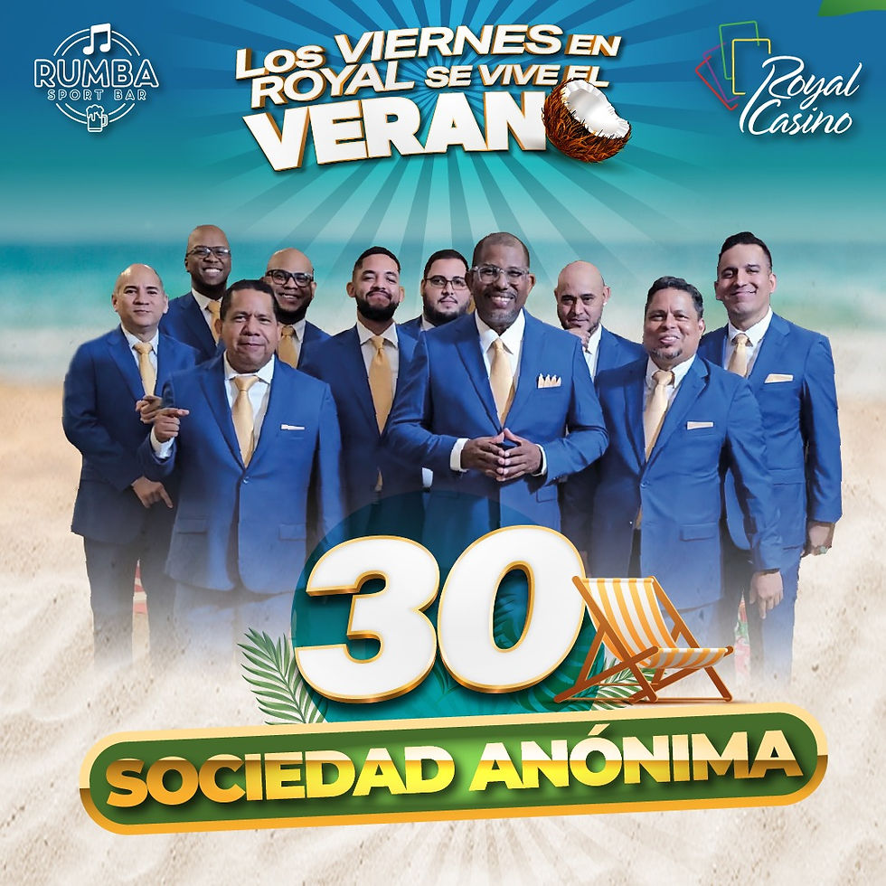 Royal Casino vive el verano con Sociedad Anónima 🎶☀️