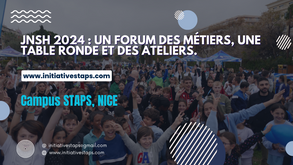 12ème édition de la Journée Nationale du Sport et du Handicap 2024 (JSNH): Un forum des métiers, une table ronde et des ateliers sportifs.