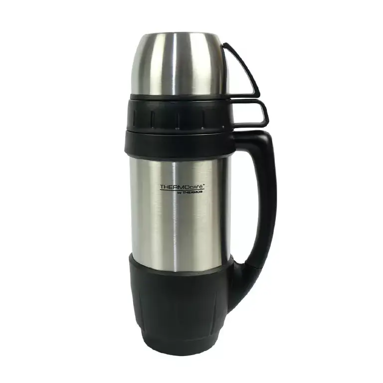 Garrafa Térmica Inox com Alça Prata Alasca 1L Thermos
