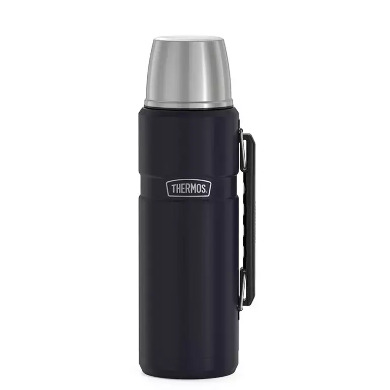 Garrafa Térmica Inox com Alça Preta Pampas 1,2L Thermos