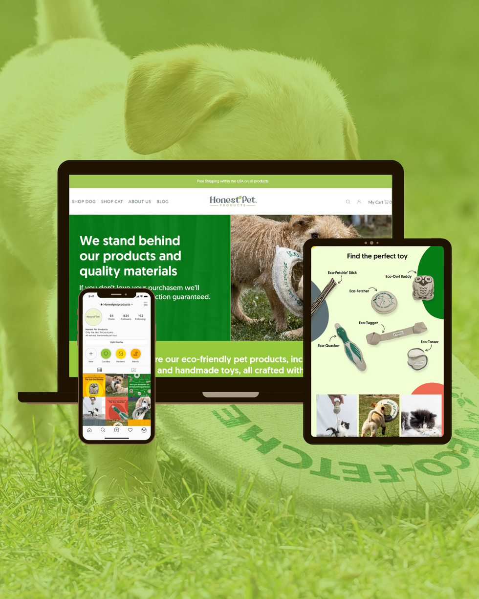 Honest Pet Products Brand Identity and Web Design