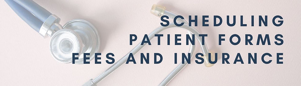 Scheduling, Patient Forms, Fees and Insu