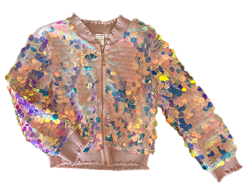 Hannah banana 2025 sequin bomber jacket