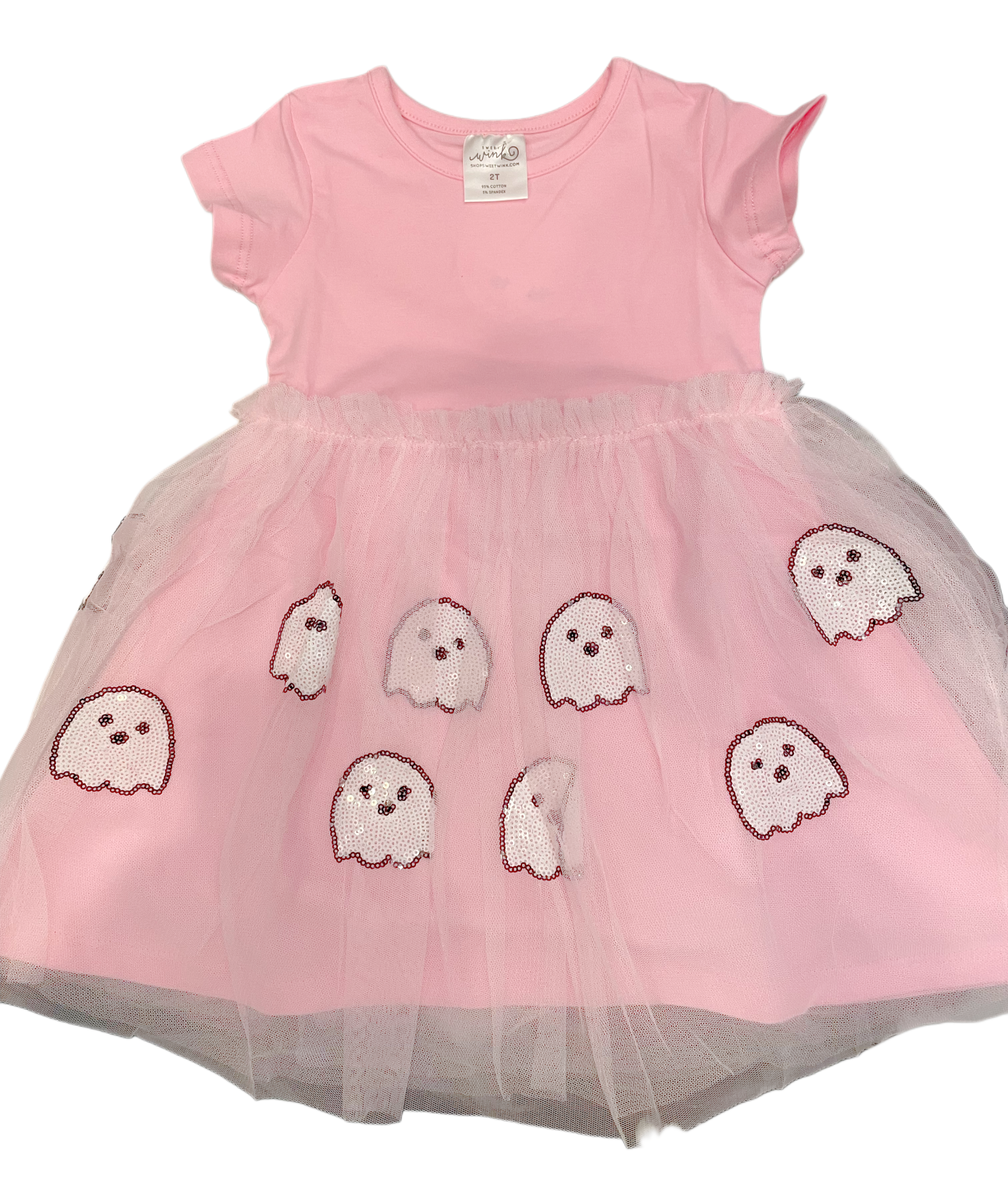 Sweet Wink Pink Ghost Tulle Dress