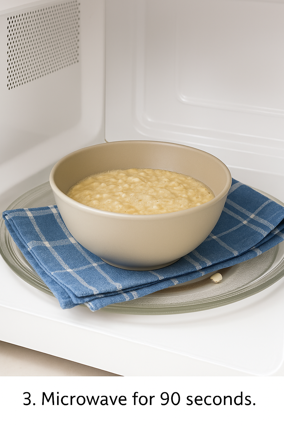 Oatmeal step 3 microwave