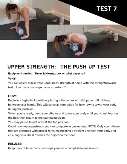 Fitness Test - push up test