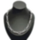 Box Chain and O Ring Stainless Steel Chain Maille Necklace front view