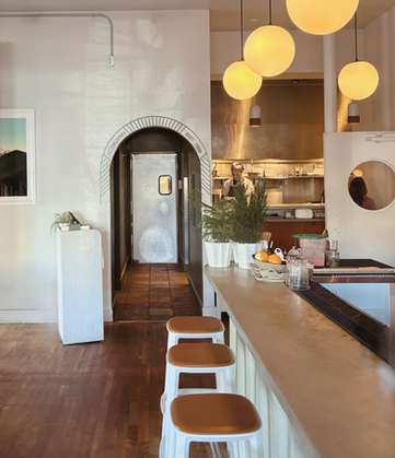 cute bar seating for brunch at Bar West in Portland in Nob Hill
