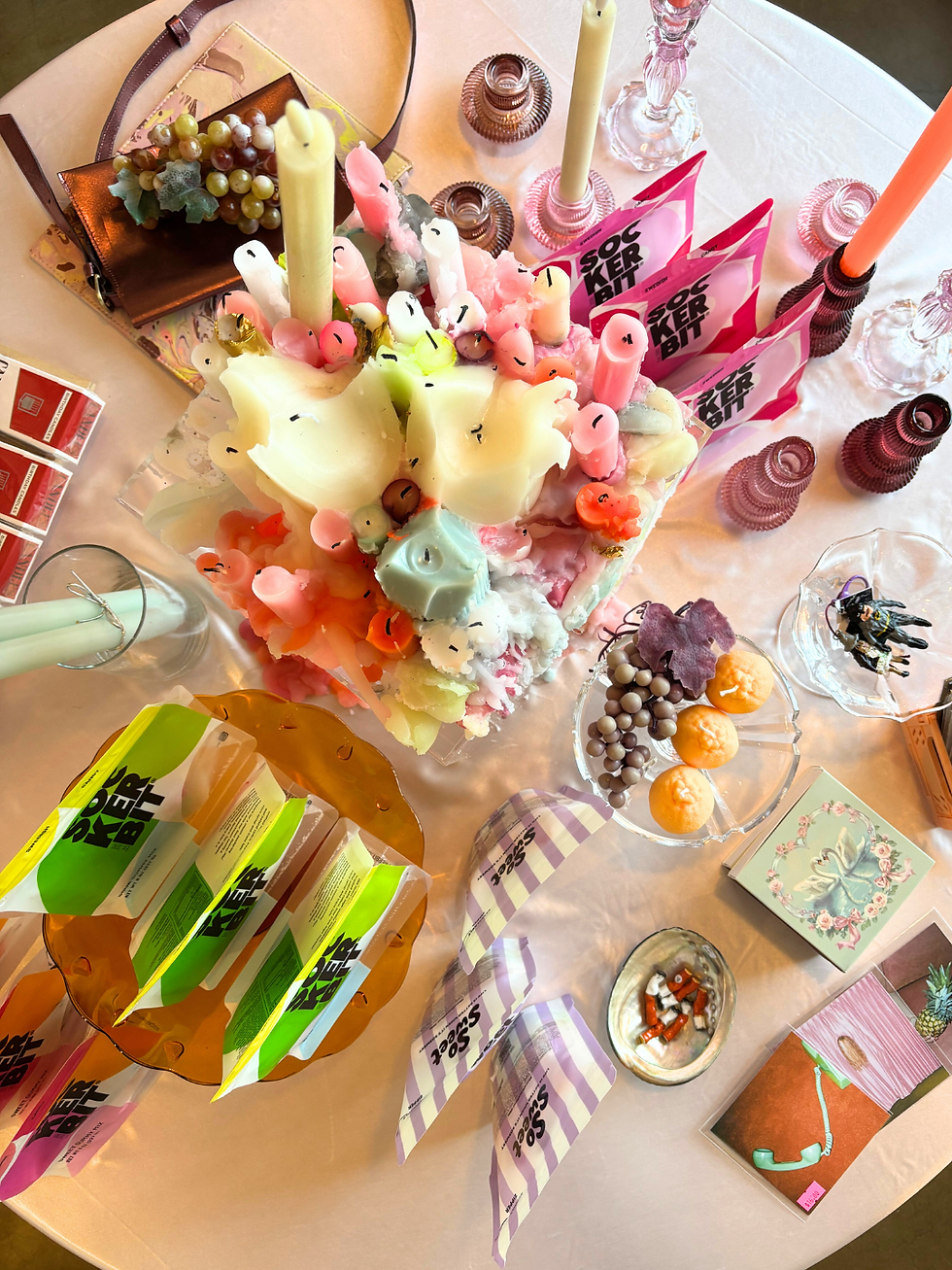 Interior of Fine Art Fruit retail space in Portland, Oregon with curated objects and art