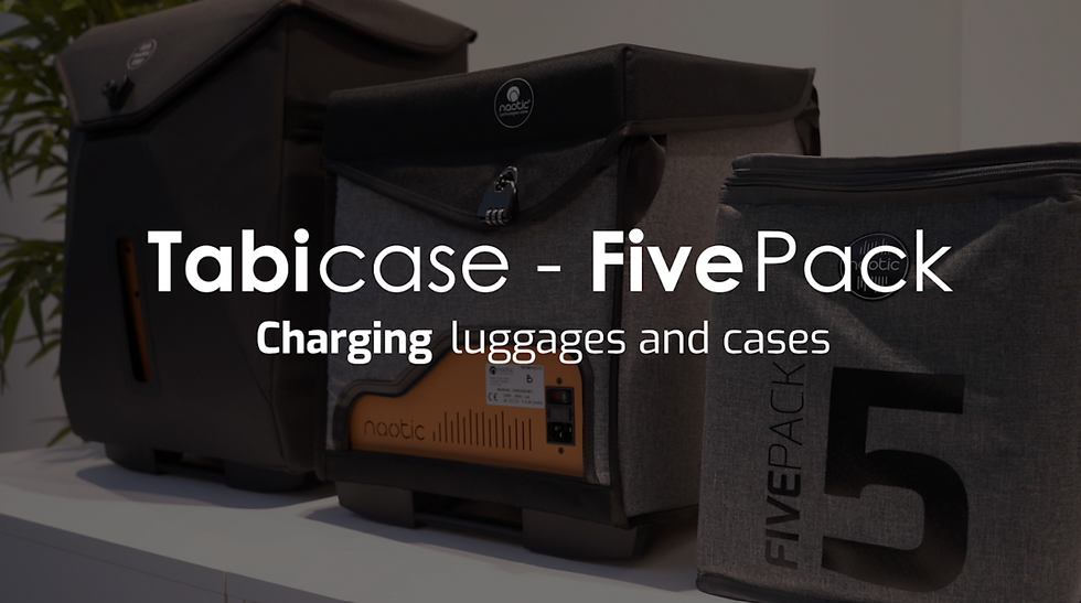 Mobile charging luggage and lockers: bringing digital equipment to where it's used