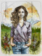 Miniature : Aquarelle originale encadrée [15 à 28] - Oracle L'Esprit de l'éveil